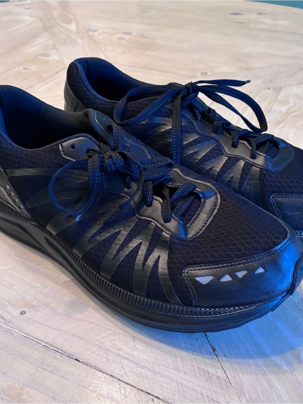 SAS Navy and Black Supportive Lace-Up Sneakers